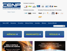 Tablet Screenshot of cenp.com.br